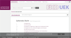 Desktop Screenshot of kirchenrecht-ekd.de