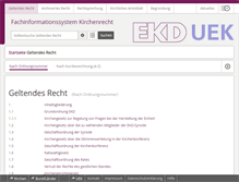 Tablet Screenshot of kirchenrecht-ekd.de